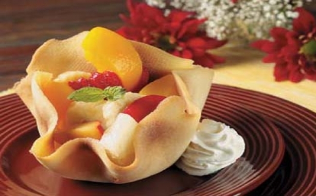 Tulipas en salsa de chocolate